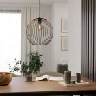 Copper industrial pendant light steel, Aage