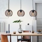 Copper industrial pendant light steel, Aage