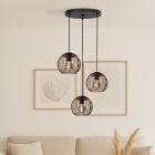 Copper industrial pendant light steel, Aage