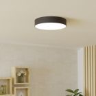 Black modern smart ceiling light plastic, Germen, 15W, RGBW LED, with remote control