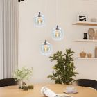 Transparent modern pendant light glass, Achek