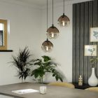 Copper modern pendant light glass, Achek