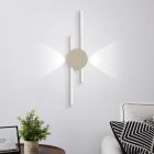 Brown design wall light aluminium, Vixa, 20W, 3000K LED