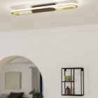 Golden design ceiling light aluminium, Crijn, 20W, white switch LED