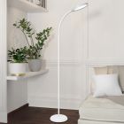 White modern floor lamp plastic, Querine, 5,5W, white switch LED, 3-step dimmable