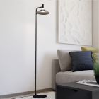 Black modern floor lamp steel, Phuong, 7,5W, RGBW LED