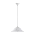 White pendant light glass, Anouar