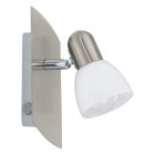 Nickel ceiling spotlight steel, Niene, with switch
