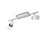 Chrome retro ceiling spotlight steel, Nicolas