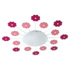 Pink design kid's ceiling light glass, Olle