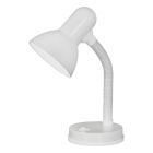 White desk lamp plastic, Granza, with switch