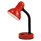 Red desk lamp plastic, Granza, with switch