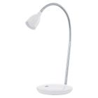 White desk lamp plastic, Matteo, 3W, 3000K LED, with switch