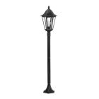 Black classic outdoor light aluminium, Leanna, IP44
