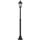 Black classic outdoor light aluminium, Leanna, IP44