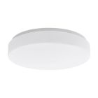 White flush ceiling light plastic, Reda, 16W, warm to cold white adjustable LED
