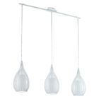White modern pendant light glass, Maritima