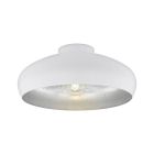 White industrial flush ceiling light metal, Egine