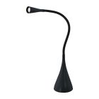 Black modern desk lamp plastic, Lieselot, with touch dimmer