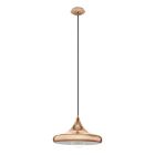 Copper design pendant light metal, Piglio
