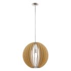 Rustic pendant light wood, Bergama