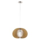 Rustic pendant light wood, Bergama