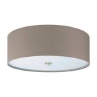 Taupe modern ceiling light fabric, Abano