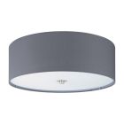 Grey modern ceiling light fabric, Abano