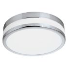 Chrome ceiling light glass, Anand, 11W, 3000K LED, IP44