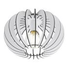 White design ceiling light wood, Kiran