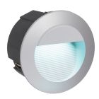 Silver recessed outdoor wall light aluminium, Anke, IP65