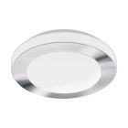 Chrome ceiling light plastic, Amina, 11W, 3000K LED, IP44