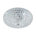 Chrome retro ceiling light glass, Annamarie