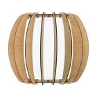 Cream rustic wall light wood, Kiran