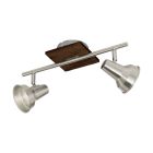 Wood ceiling spotlight brown, Olmo