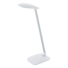 White modern desk lamp plastic, Arslan, 5W, 4000K LED, with touch dimmer