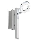 Chrome modern ceiling spotlight aluminium, Madelinde, 3W, 3000K LED