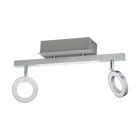 Chrome modern ceiling spotlight aluminium, Madelinde, 3W, 3000K LED