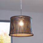 Wood pendant light brown, Berry