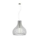Wood pendant light white, Betsy