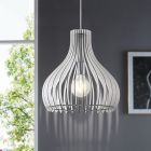 Wood pendant light white, Betsy