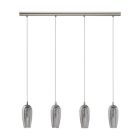 Nickel design pendant light glass, Olcay