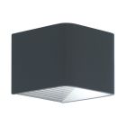 Anthracite modern outdoor light aluminium, Kay, 6W, 3000K LED, IP44