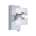 Chrome modern wall light plastic, Busra, 7W, 3000K LED, IP44