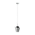 Grey modern pendant light glass, Carl