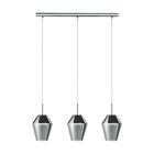 Grey modern pendant light glass, Carl