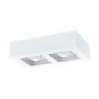White modern flush ceiling light steel, Olger, 6W, 3000K LED