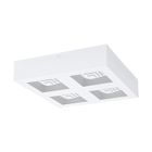 White modern flush ceiling light steel, Olger, 6W, 3000K LED