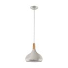 Silver pendant light steel, Tjebbe
