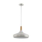 Silver pendant light steel, Tjebbe